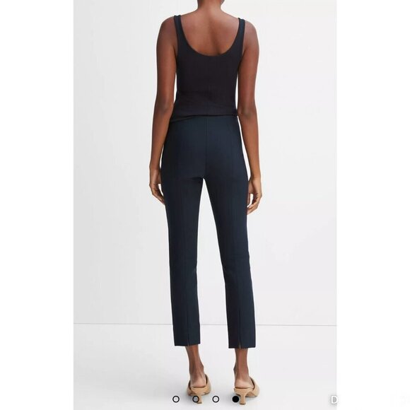 Vince Stitch Front Seam Ponte Legging Split Hem Pants Work Office Blue Small - Picture 2 of 12